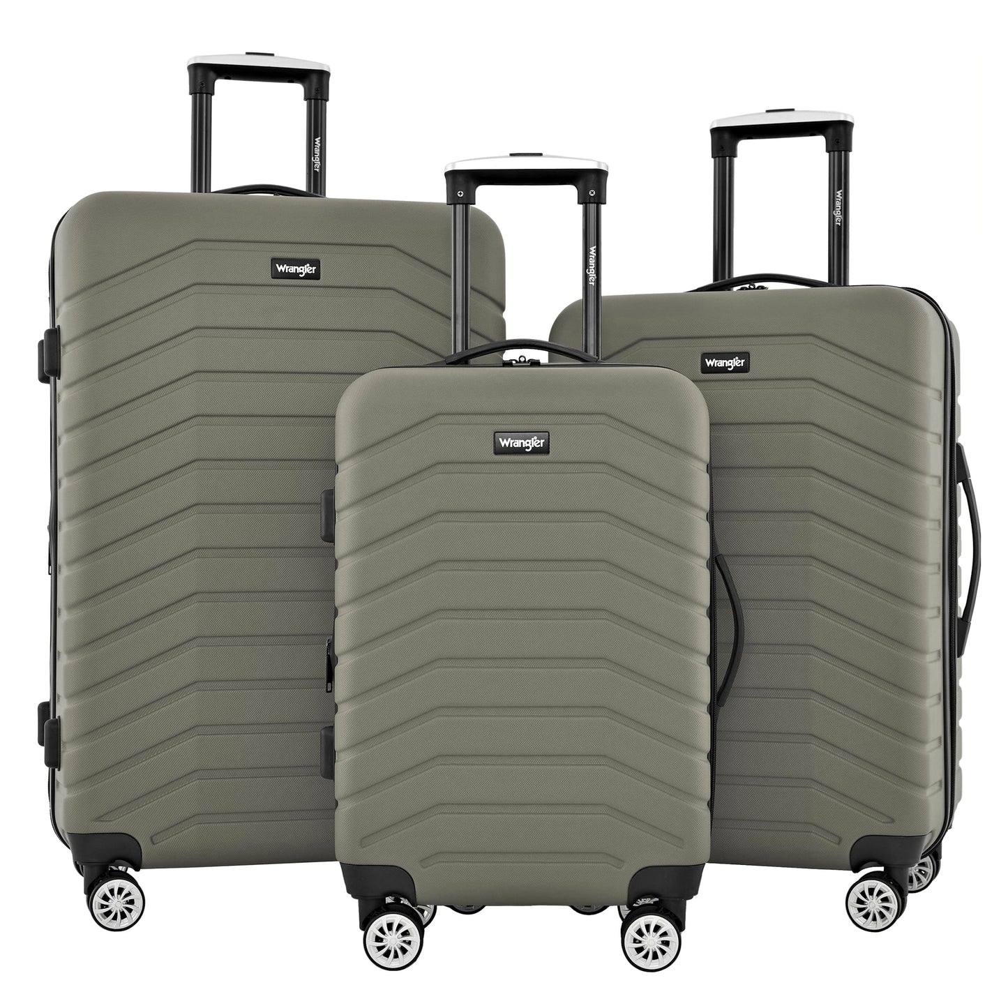 WRANGLER 3 PC EXPANDABLE LUGGAGE, Smokey Olive