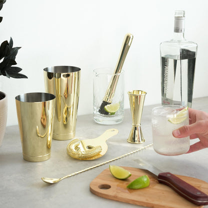 GOLD 7- PIECE BAR ESSENTIALS SET BY VISKI