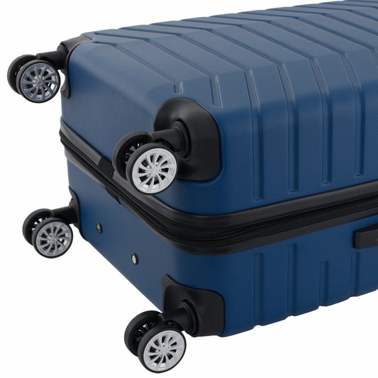 WRANGLER 3 PC EXPANDABLE LUGGAGE, Navy